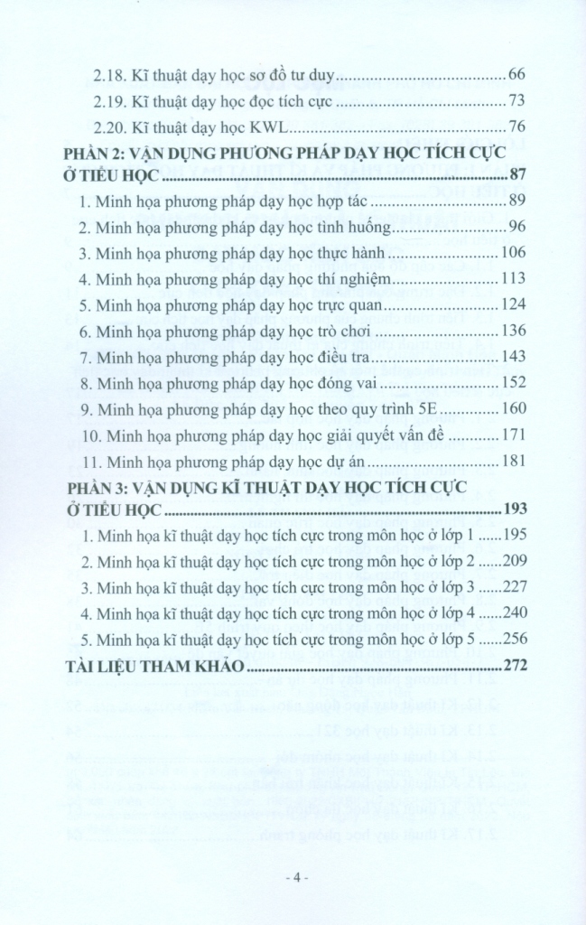 VẬn DỤng PhƯƠng PhÁp VÀ KĨ ThuẬt DẠy HỌc TÍch CỰc Ở TrƯỜng TiỂu HỌc 